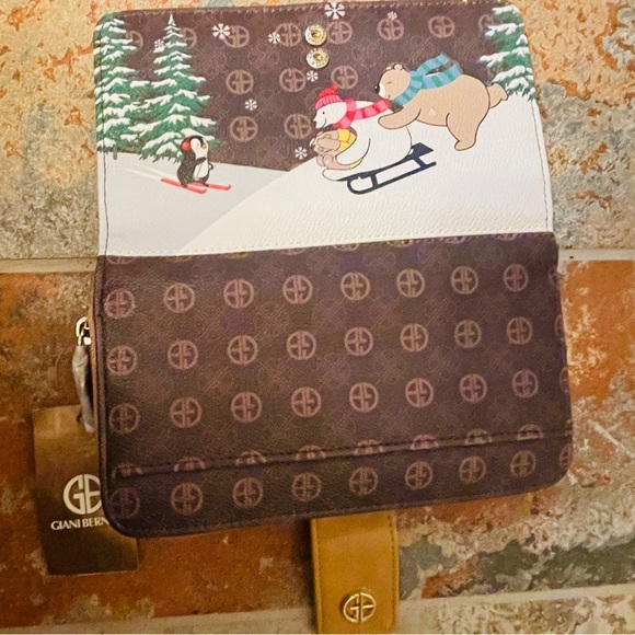 🎄SALE!! NWT Frisky, Fun Giani Bernini Christmas Holiday Tote & Matching Wallet!! - Picture 4 of 16